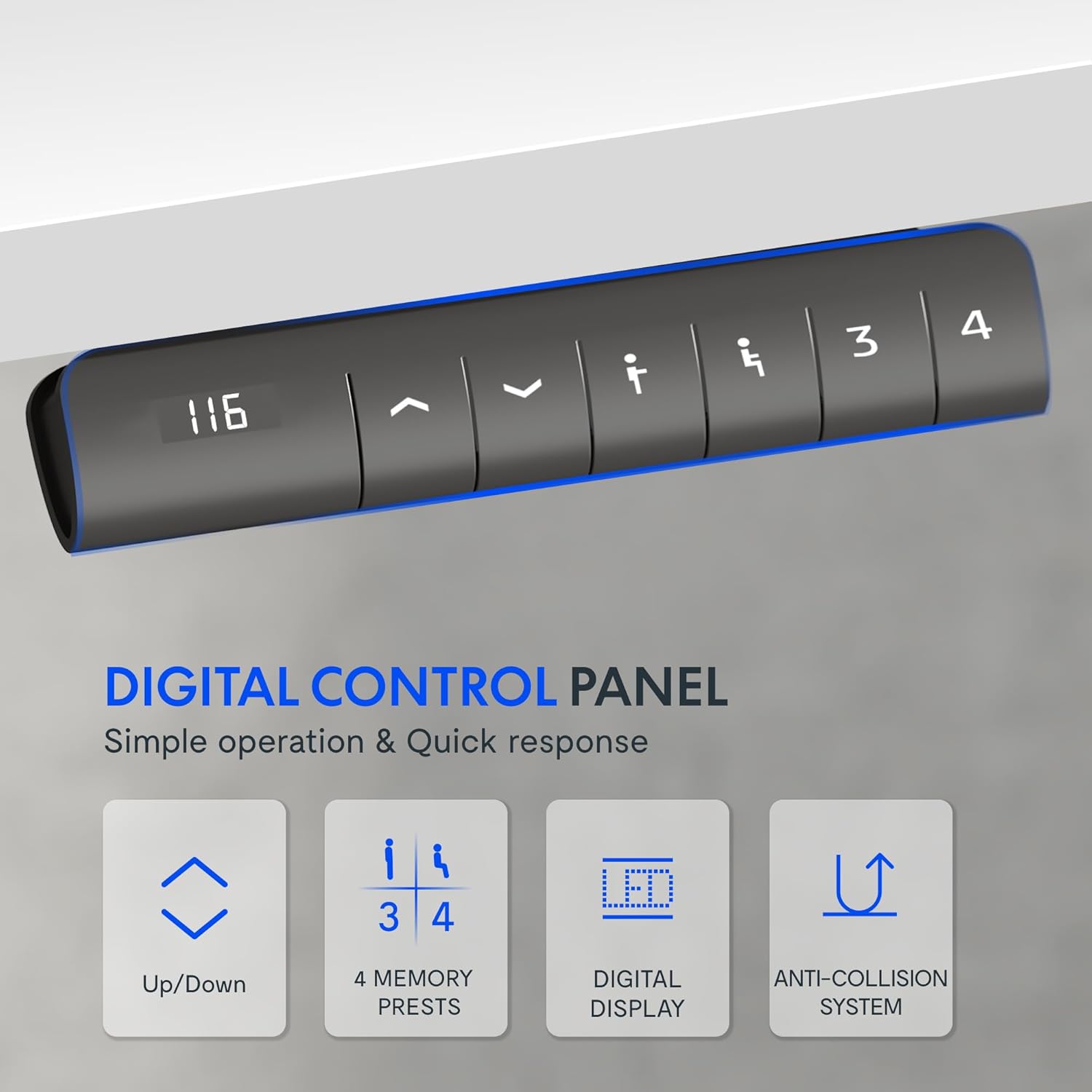 Digital Control Panel of FLEXISPOT desk