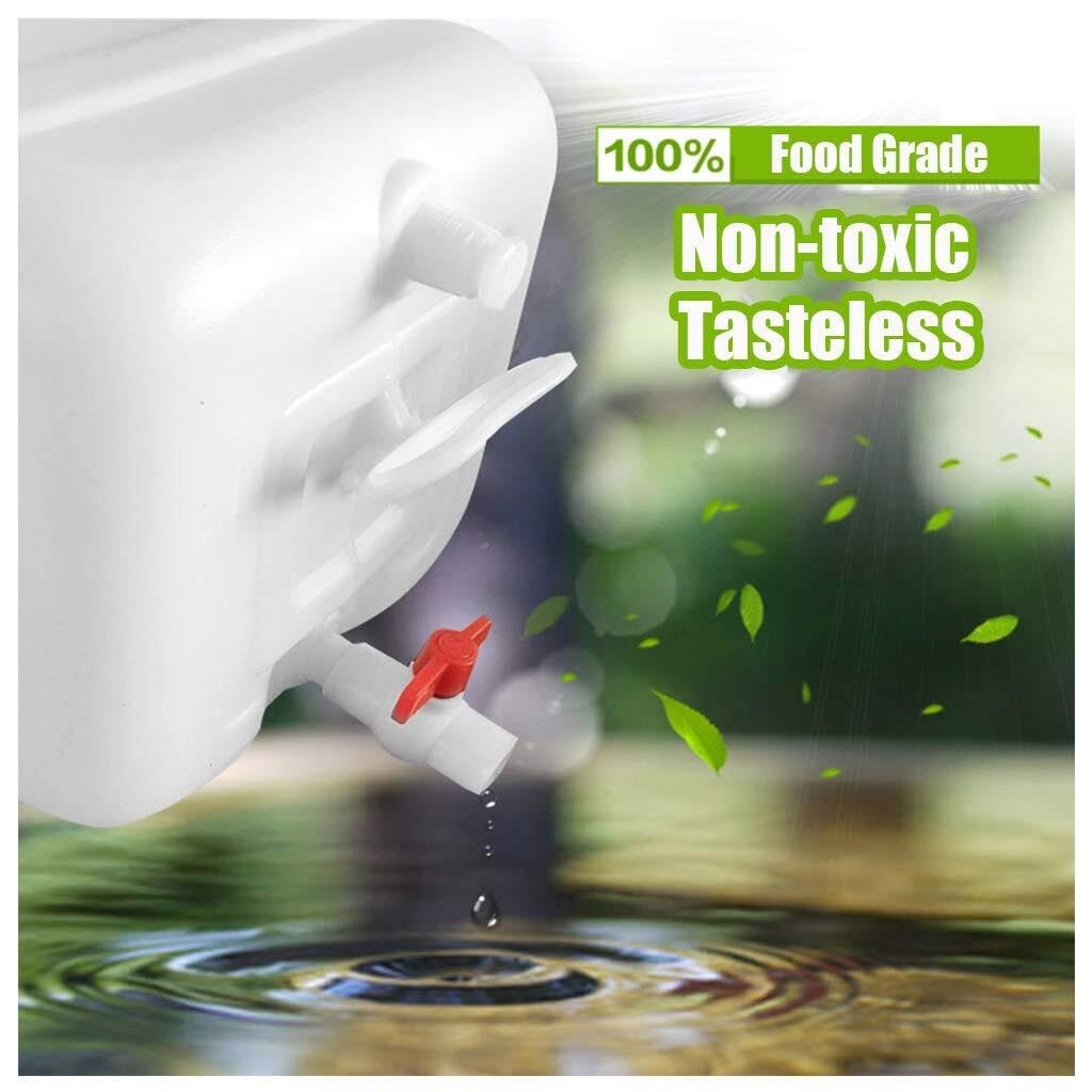 LICOME Water Tank Portable White Rectangle Horizontal Cistern,Thickened Food-Grade Plastic Outer Tank,Fermenter Tank(420L)