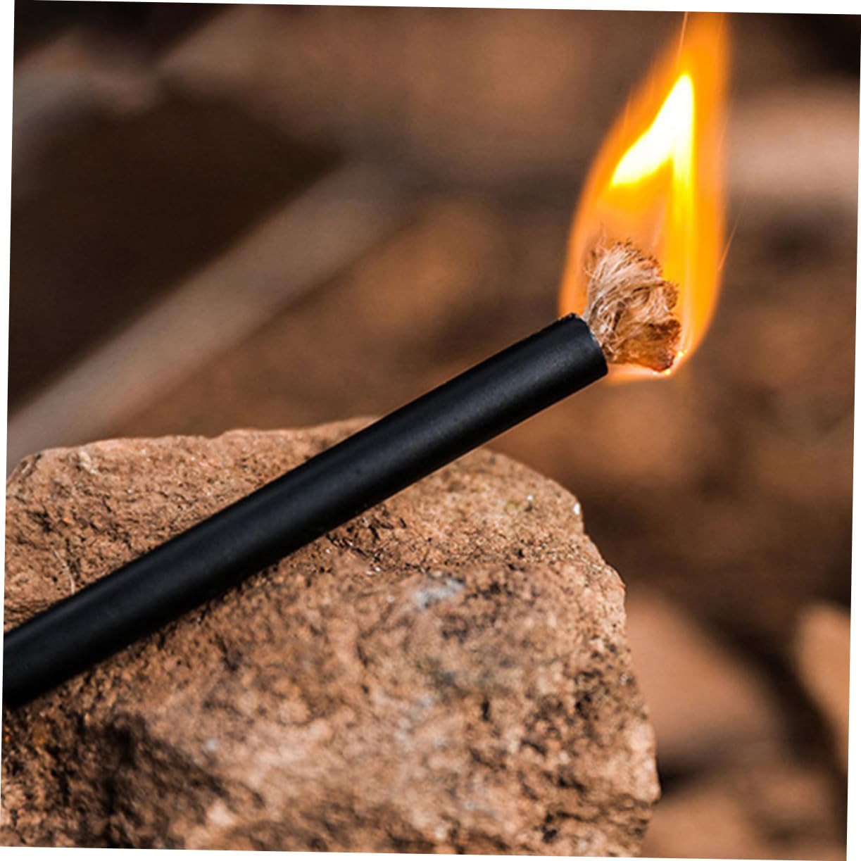 VANZACK 90pcs Outdoor Fire Starter Wick Ropes Survival Matchsticks for Camping Wind Resistant Fire Tool Handle Essential for Travel Emergency Preparedness