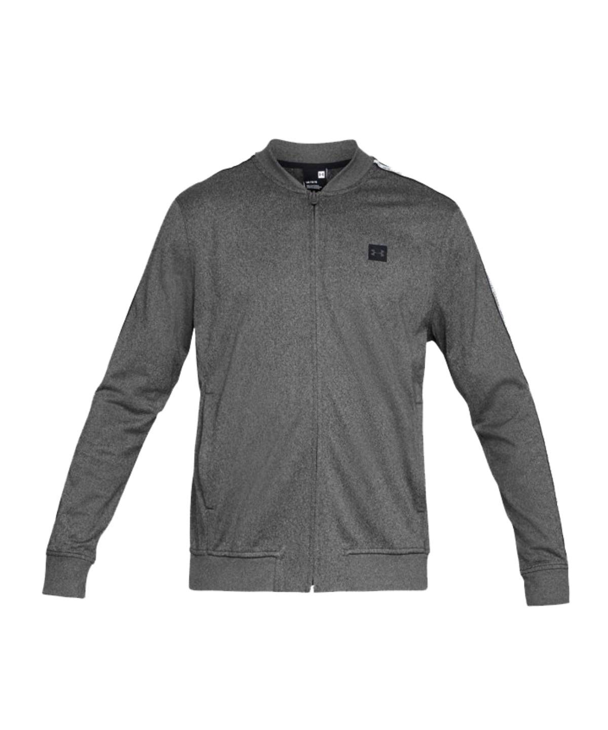 Under Armour męski sportowy trykot track JKT rozgrzewka góra Charcoal Light Heather/Black XXL