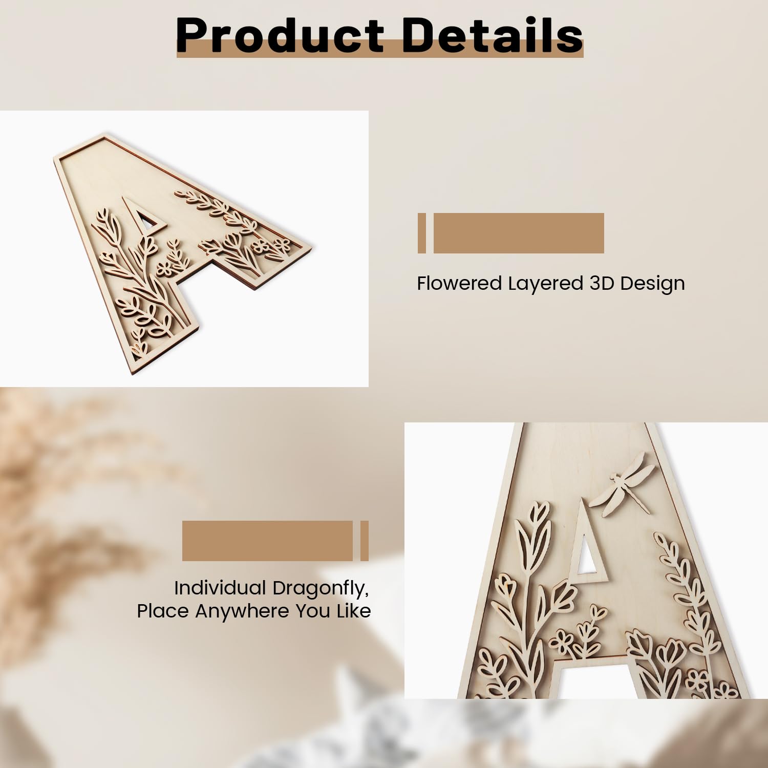 Large Letters Inividual Individual Wall Letters