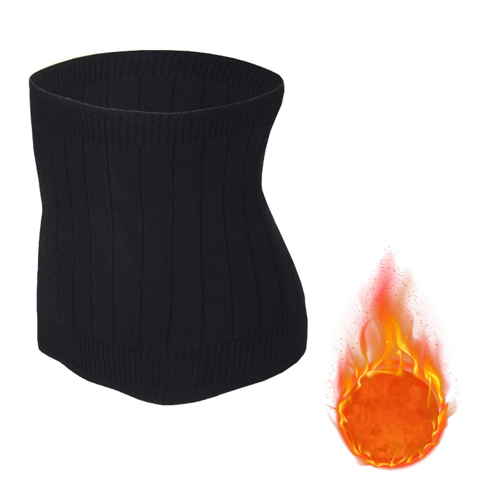 Calentador de riñón de cachemira suave, Cintura Elástica Trasera,Cinturón Térmico Para Cadera, Faja Lumbar Caliente para Hombres Mujeres, para Cintura de Apoyo Caliente Dolores Menstruales