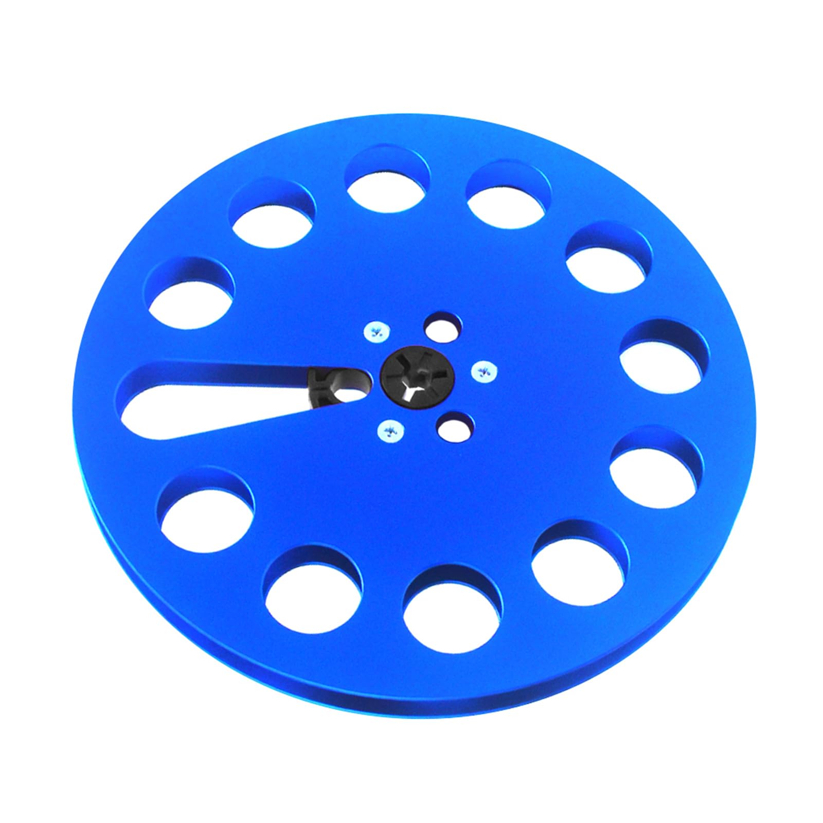 1 / 4Inch 7Inch Aluminum Take Up Reel with 11 Holes for Professional Auditory Metal Reel