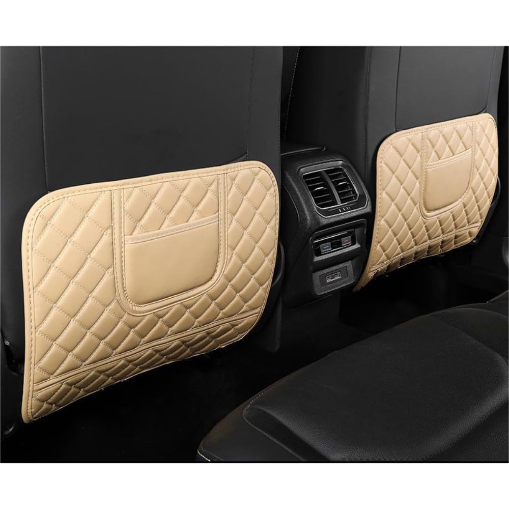 CRTATE Car Seat Kick Mats, for Mercedes EQE SUV 2022-2024 Car Seat Upholstery Protector Stain-Resistant Car Back Seat Cover Car Backseat Organizer for Kids,B-S