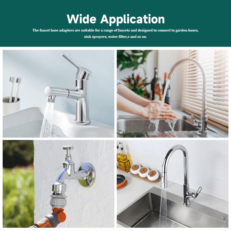 Silberner 1 M24 Wasserhahn-Luftsprudler Adapter mit Dichtung, 23 mm Adapter, um das Problem der nicht übereinstimmenden Belüfterschnittstelle zu lösen, geeignet für Wasserhahn-Belüfteranschluss und