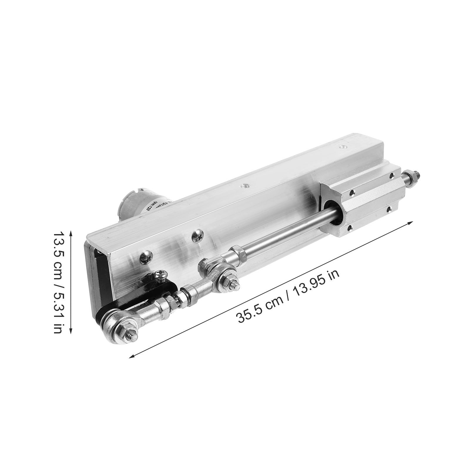 Toddmomy Elektrischer Stellantrieb Linearantriebsregler Kleiner Linearantrieb Verstellbarer Teleskopmotor 24 V Silber mit Geschwindigkeitsregler 2–8cm Hub für Elektrische Sofas