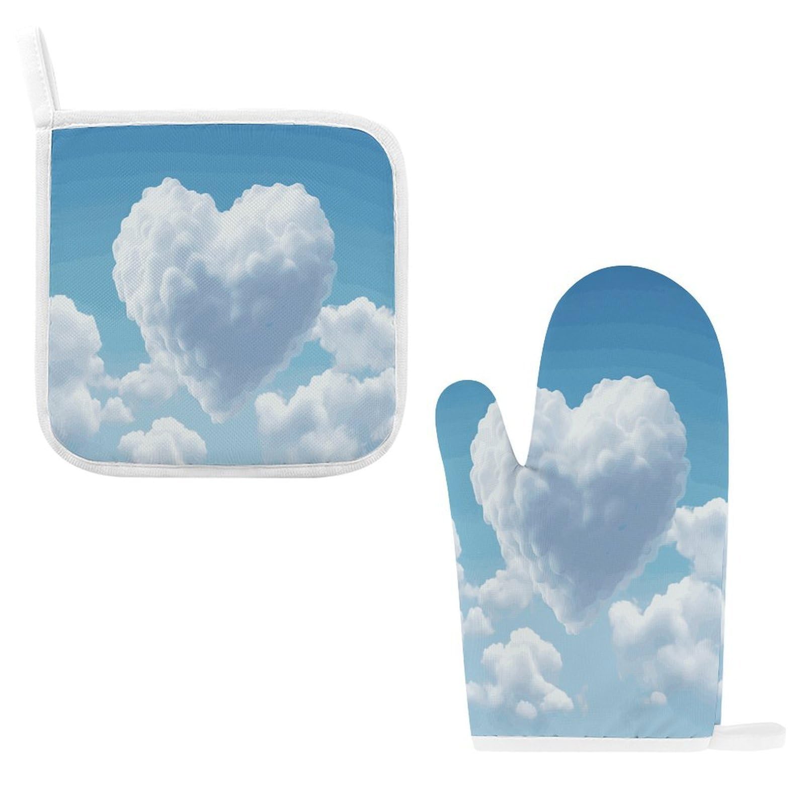 Fodpand Style Floating In The Sky Oven Mitts And Pot Holders Sets