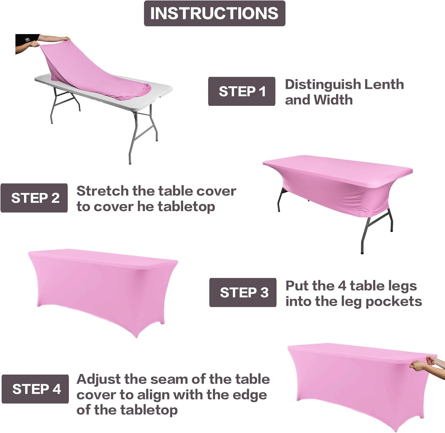 IVAPUPU Nappe Rectangulaire Ajustée De 120 Cm Extensible