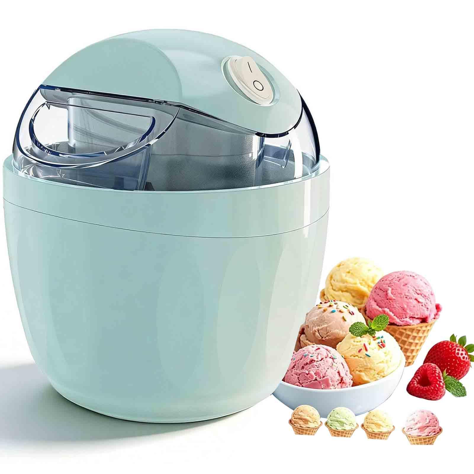 Kleine Heim Mini Eismaschine DIY Mini Eismaschine 2026 One-Touch Single Serve Dessert Maschine für Gelato Sorbet Joghurt Kompakte Elektrische Maker für Küche