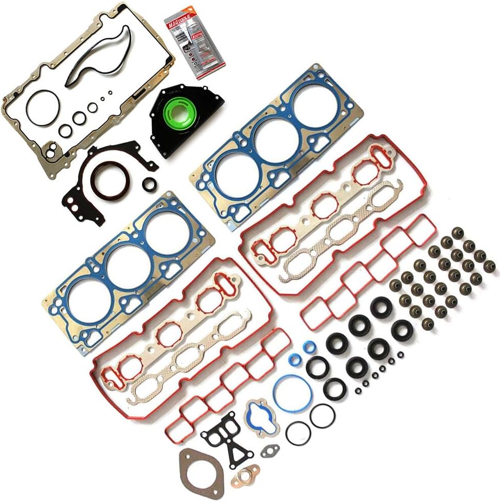 Full Engine Gasket Set Fit for Chrysler 300 3.5L,for Dodge Avenger 3.5L OE Replacement HS26208PT-2,HS54372A