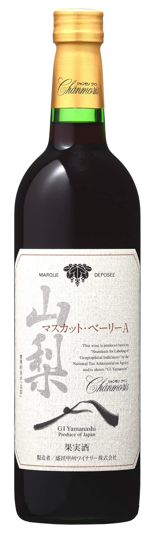盛田甲州ワイナリー シャンモリ 山梨 マスカット・ベーリーA [ NV 赤ワイン ライトボディ 日本 750ml ]