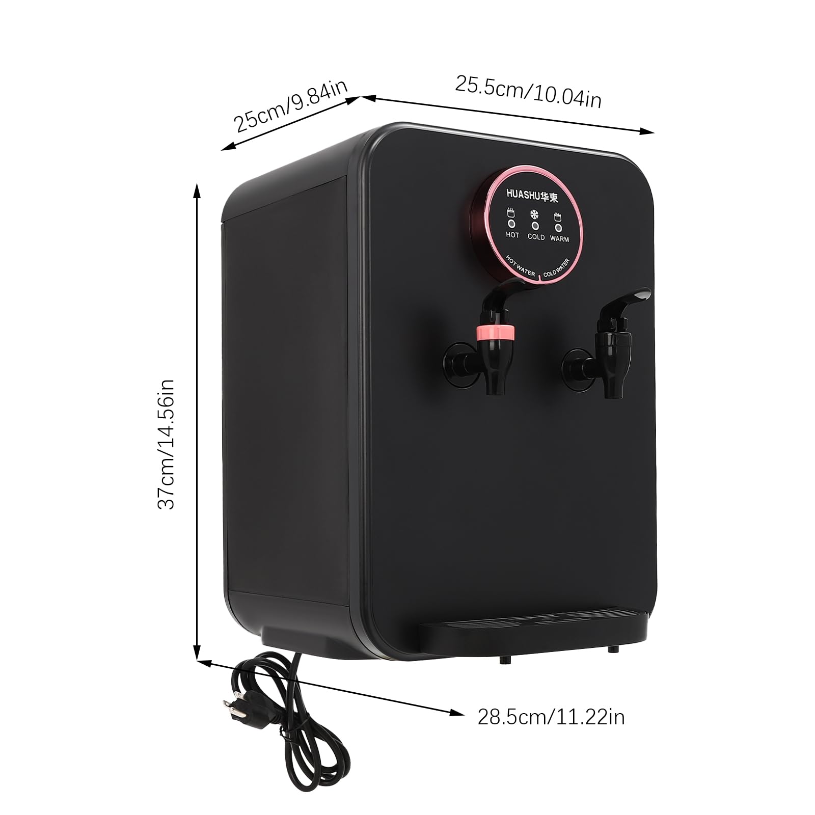 Premium Countertop Hot and Cold Water CoolerDispenser, Hot/Cold WaterDispenser, Top Loading Water CoolerDispenser 4.99 Gallon Countertop WaterCoolerDispenser for Office, Home, Kitchens, Dorms