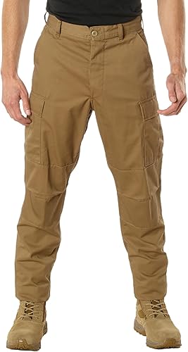 Miniatura 4 de Rothco Pantalones tácticos BDU con cremallera de ajuste relajado - Uniforme de trabajo EDC de senderismo de carga