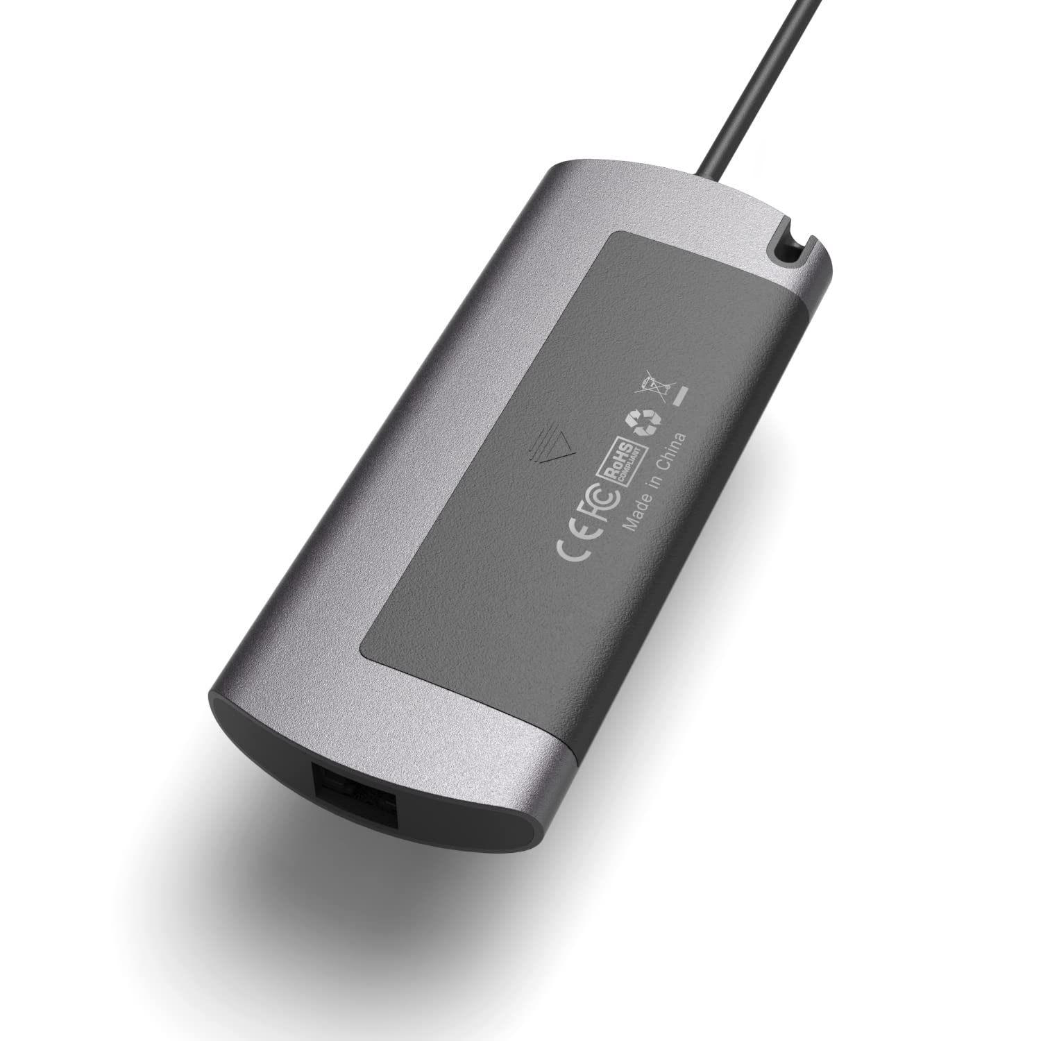 Netac Aluminiowa obudowa do M.2 SATA 6 w 1 - wejście (1xUSB-C, 1xPD Recharge), wyjście (2xUSB3.0-A, 1xHDMI, 1xRJ45, 1xM.2 SATA)