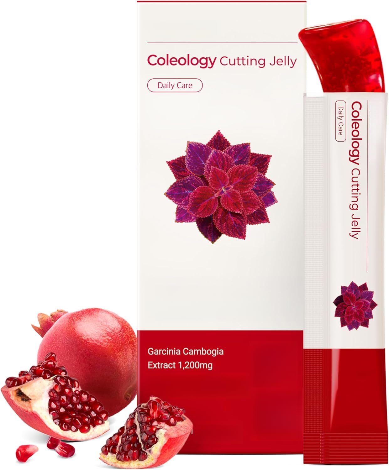 Coleology Cut Stick Jelly (granada) - Colágeno para un control de peso saludable, sabor a granada ligeramente dulce