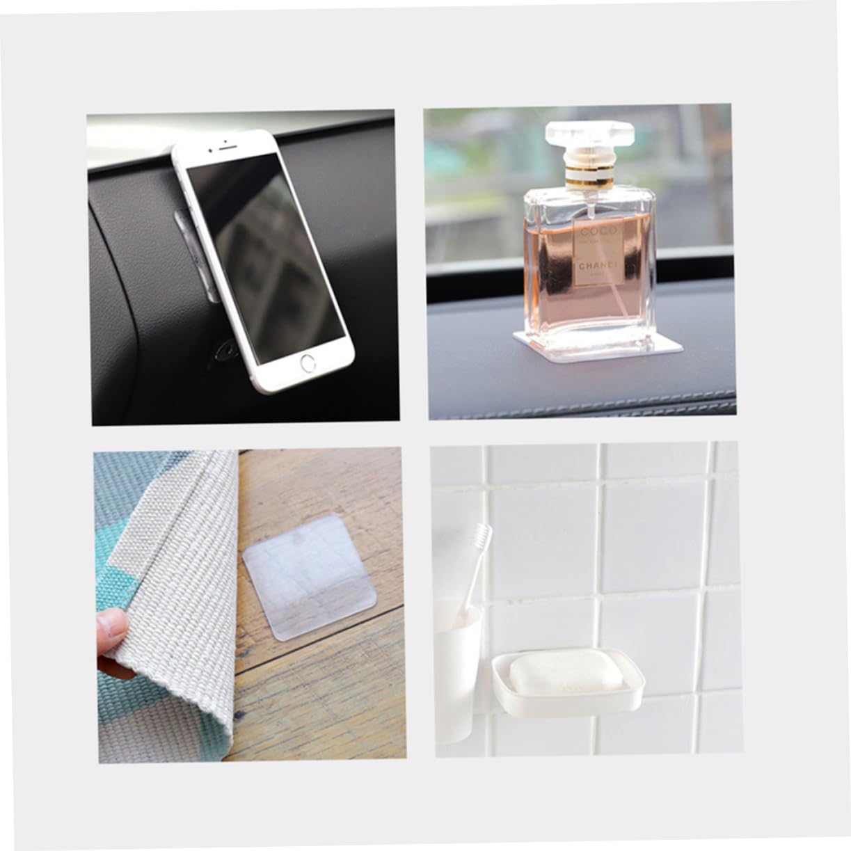 TEHAUX 200stücke Doppelseitige Nano Sticker Starke Wiederverwendbare Klebepads Für Bad Küche Auto Transparent Spurlos Wasserfest Vielseitig Einsetzbar