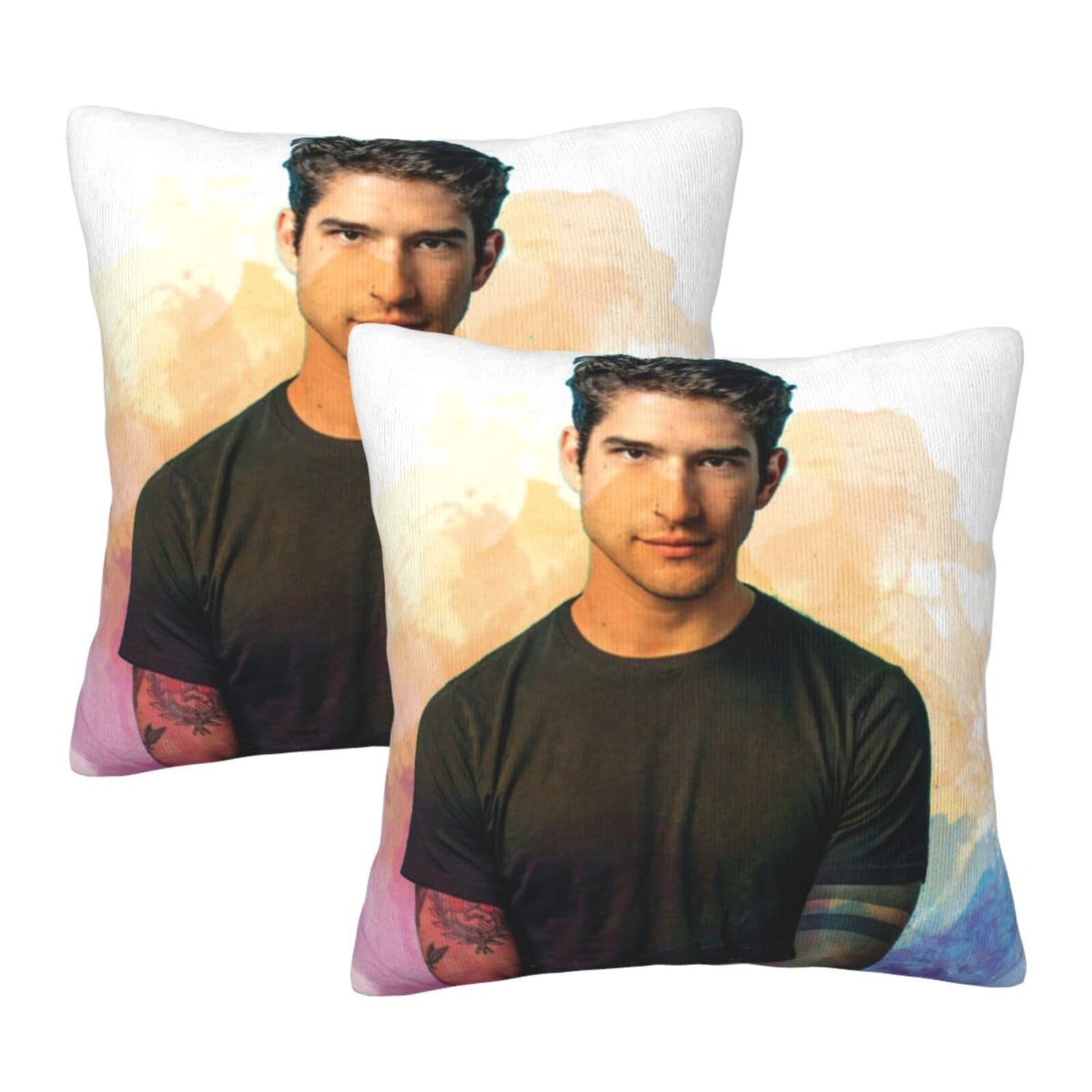 Tyler Actor Posey Square Pillowcases 2 Pack Both Sides Print Plush Pillow Case Decorative Throw Pillow Covers For Sofa Bedroom Car