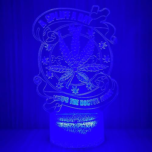 Miniatura 4 de Yooce 420 hojas 3D LED lámpara de mesa luz nocturna ilusión visual óptica decoración del hogar iluminación