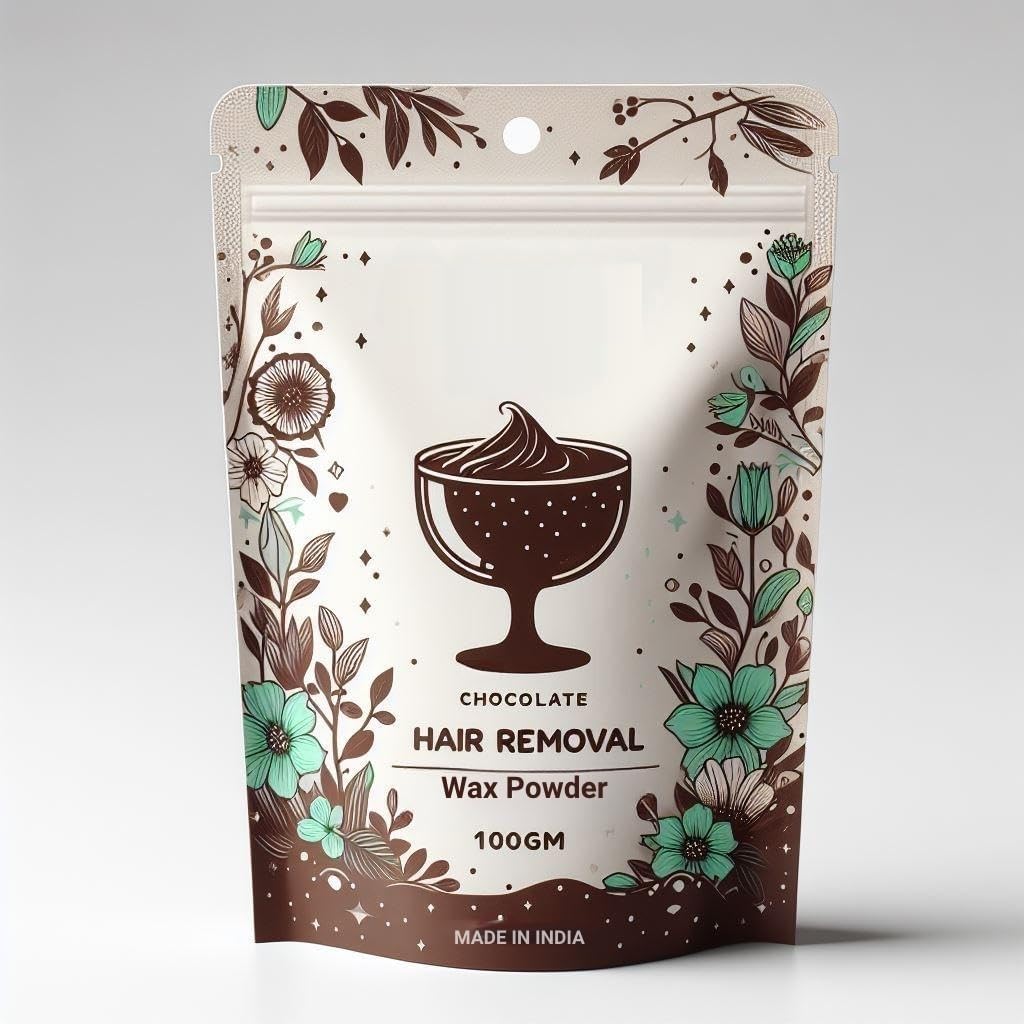 TV Wax Powder For Women Natural- 100g Instant Hair Remover All Hair & Skin Types Hands, Legs, Underarms, Bikini Area | (CHOCOLATE WAX POWDER)