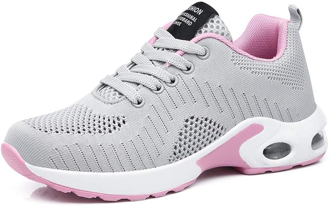 title=Donne Scarpe da Ginnastica Sportivo Mesh Respirabile Lacci Sneakers de Corsa Air