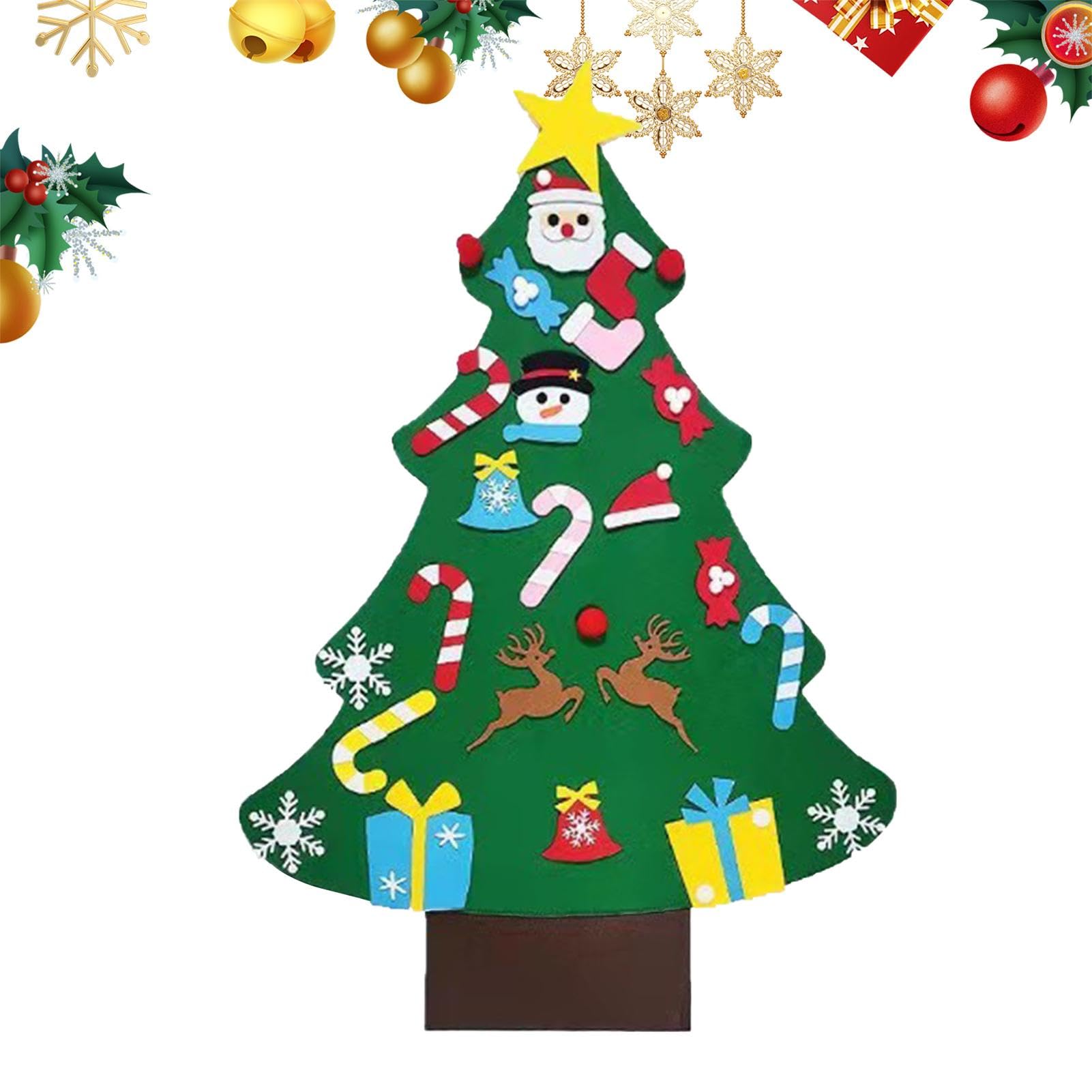 Amazon | 子供用フェルトクリスマスツリー、オーナメントセット付き Amazon | 子供用フェルトクリスマスツリー、オーナメントセット付き