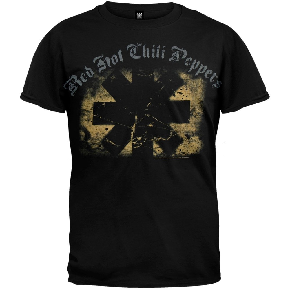 Old Glory Herren Red Hot Chili Peppers – Strukturierte Rechteck T-Shirt Gr. XX-Large, schwarz