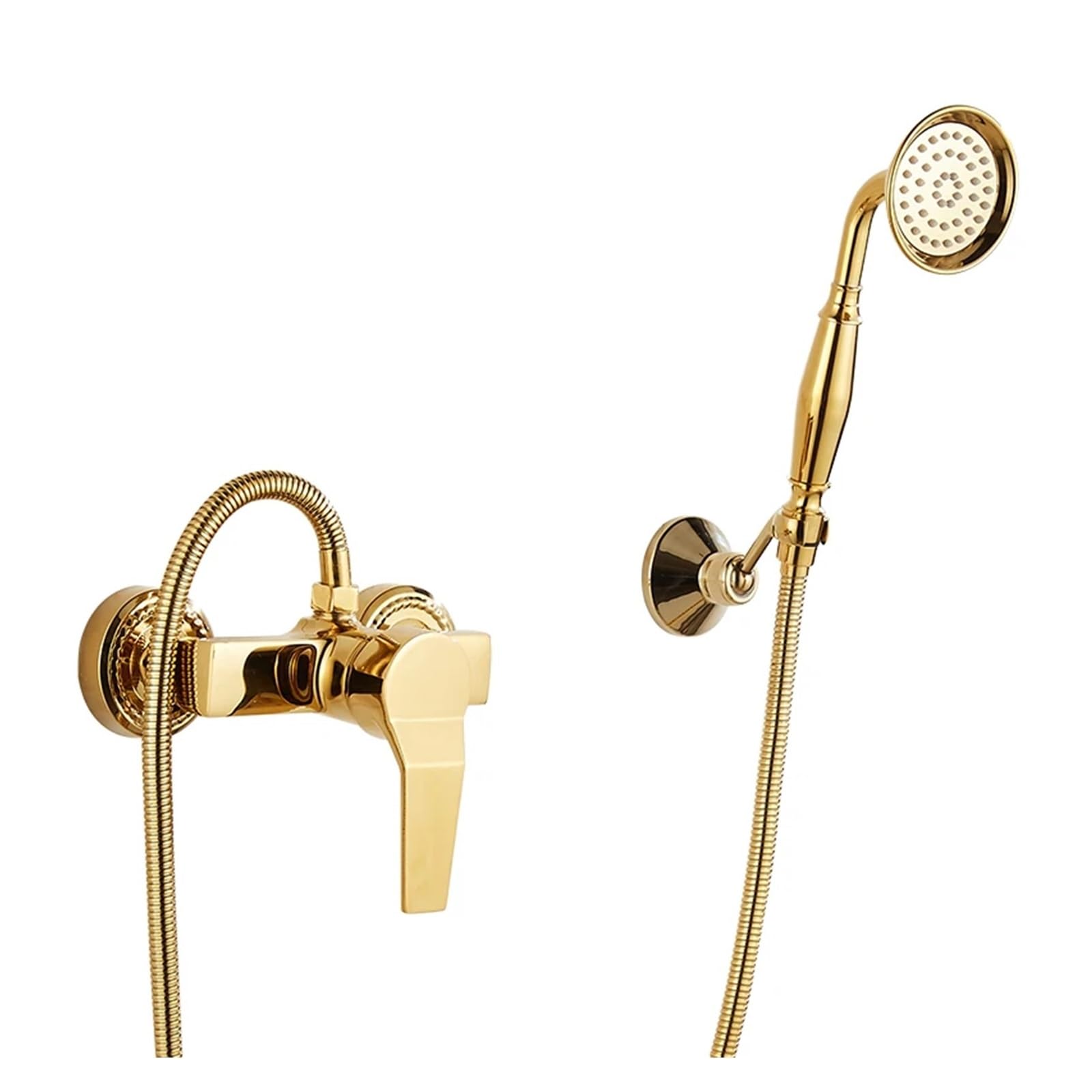 Doccetta per Bidet Rubinetto for bidet caldo/freddo in ottone dorato