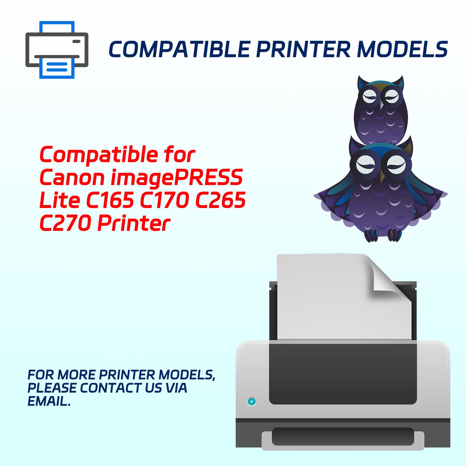 Canon キヤノン　トナー　C165/C170/C265/C270 T07 T07 Toner Cartridges Compatible for Canon imagePRESS Lite C165