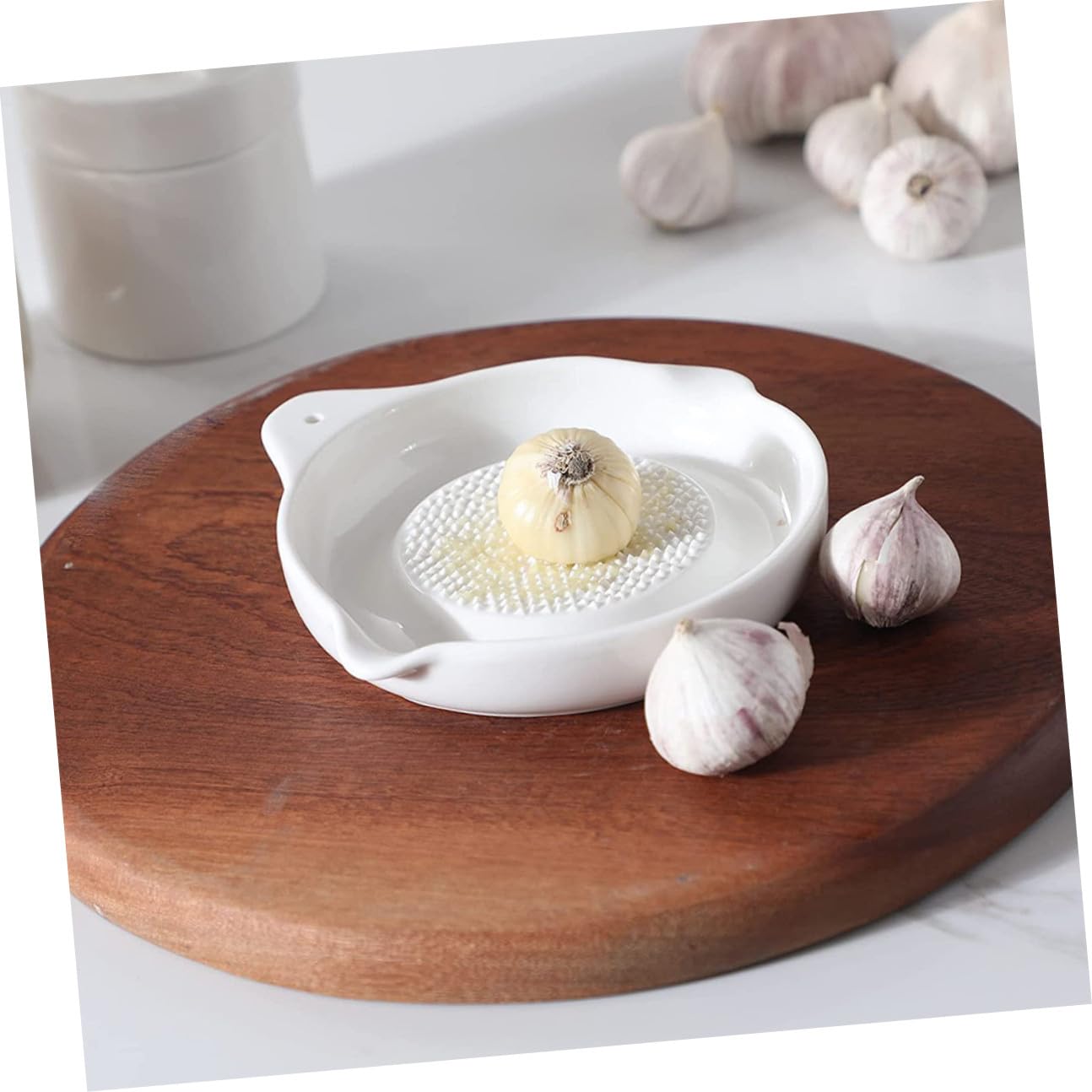2 pezzi Piatti Grattugia in Ceramica Resistente per Aglio e Radice Aromatica Multifunzione per Cucina Domestica Facile da Pulire e Sicuro