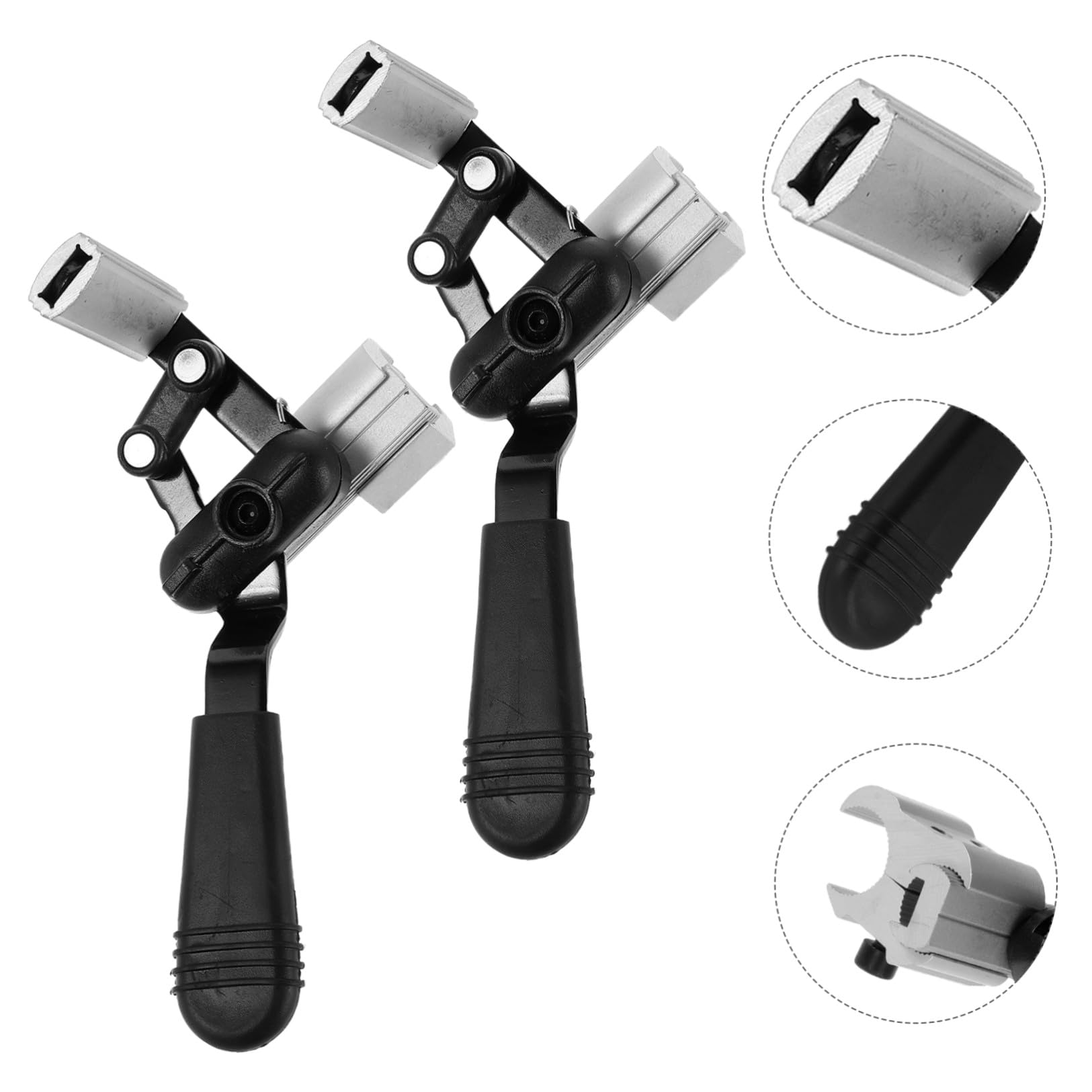 2 palancas de freno de repuesto para silla de ruedas de aleación de aluminio, aptas para tubos de 22 mm, compatibilidad universal y elevada para sillas de transporte