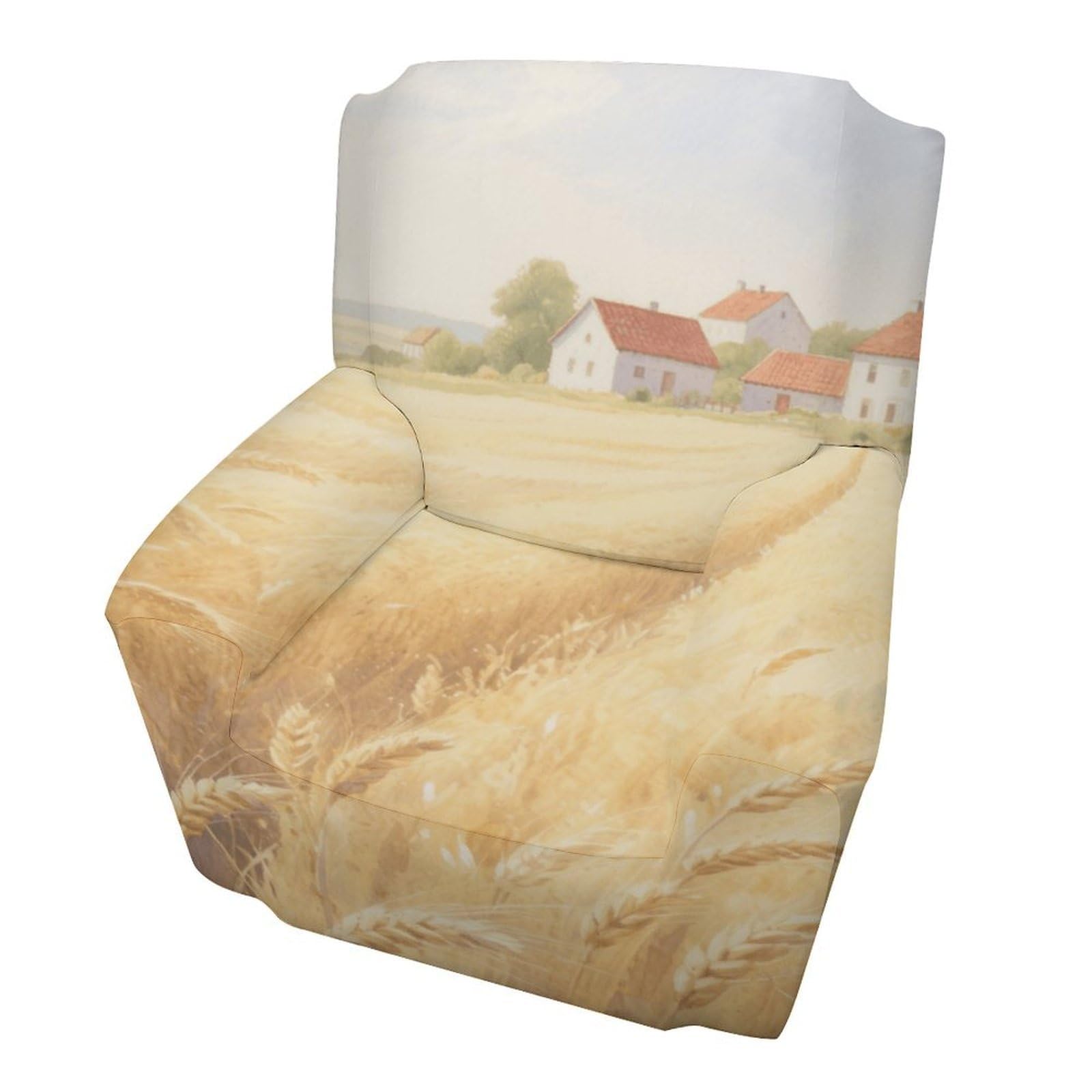 Fekiloot Style Golden Wheat Field Couch Cover Sofa Cover Sofa Slipcover