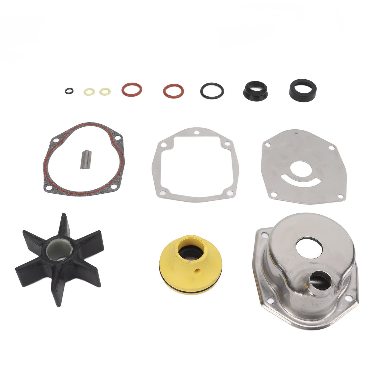 Wasserpumpenlaufrad-Reparatursatz, Edelstahl-Neopren-Gummimischung-Ersatzsatz, Mercruiser Alpha One Gen II Z-Antrieb 1991¨C2021,Zubeh?r Modifikationen an Elektrofahrr?dern