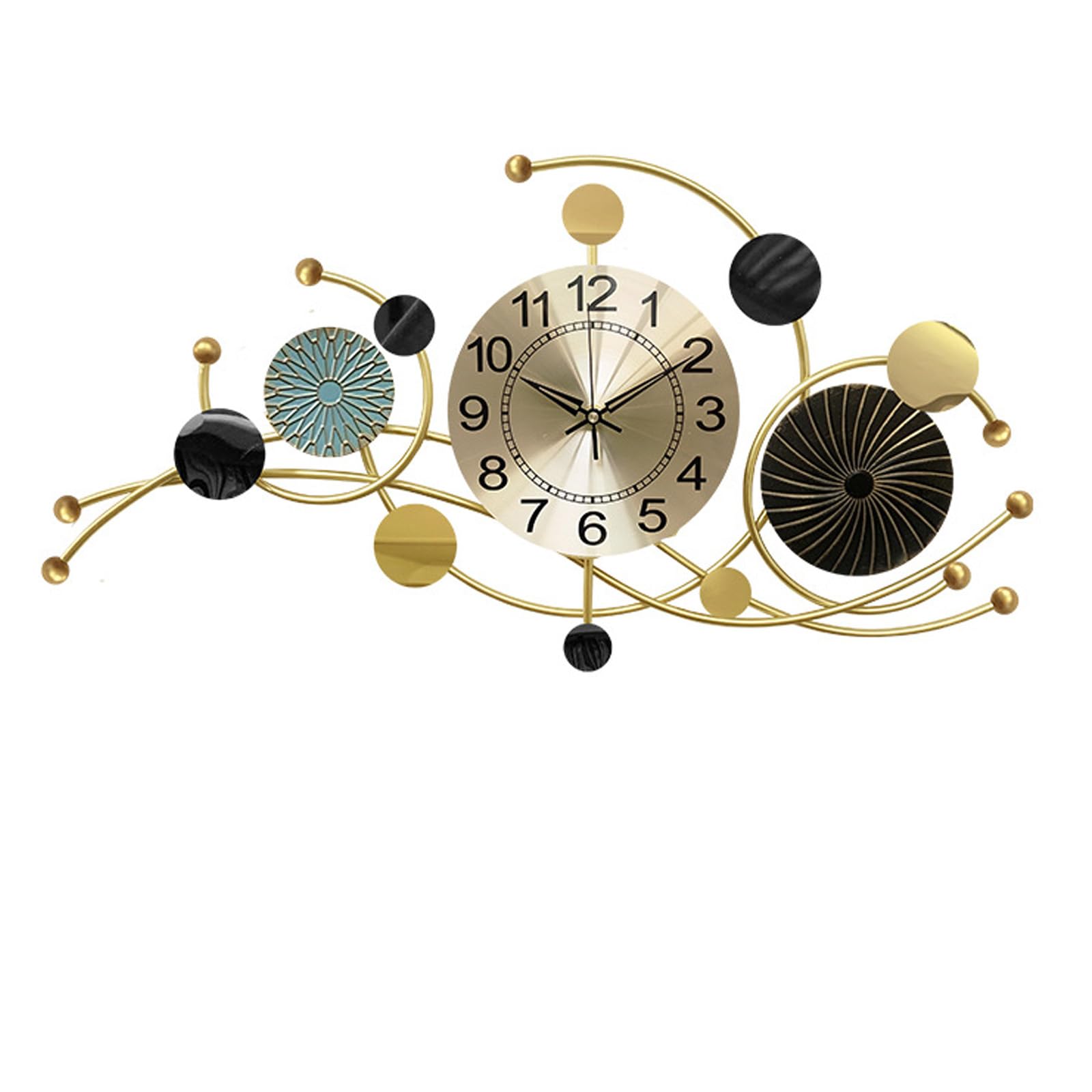 Grande horloge murale silencieuse pour une cuisine et un bureau calmes