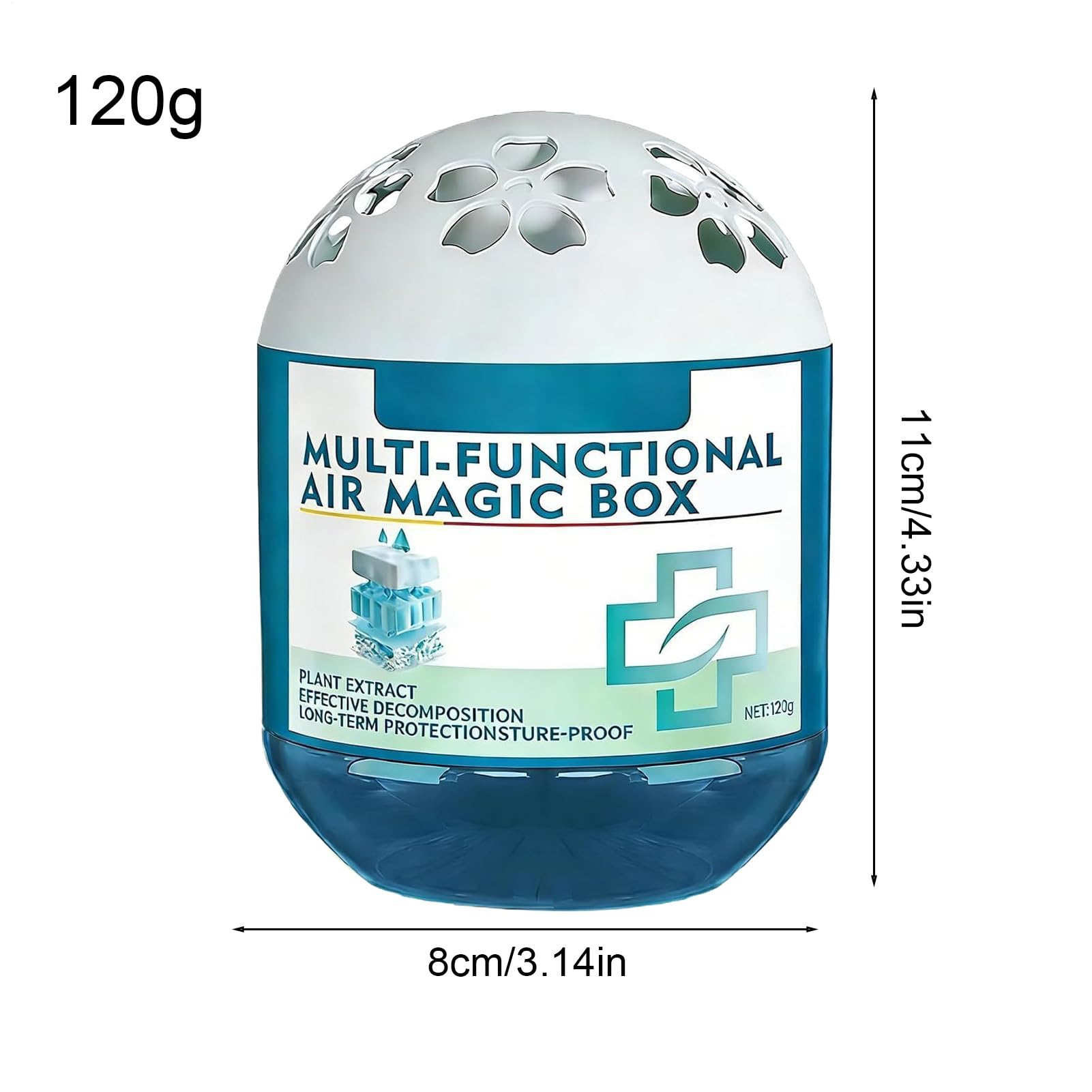 Boîte De Purification De L'Air Et D'Élimination De La Poussière | Désodorisant 120g à Longue Durée | Rafraîchisseur D'Air Automatique Aspirant Poussière Pour Salle De Bain - pour Maison, Cuisine, Sall