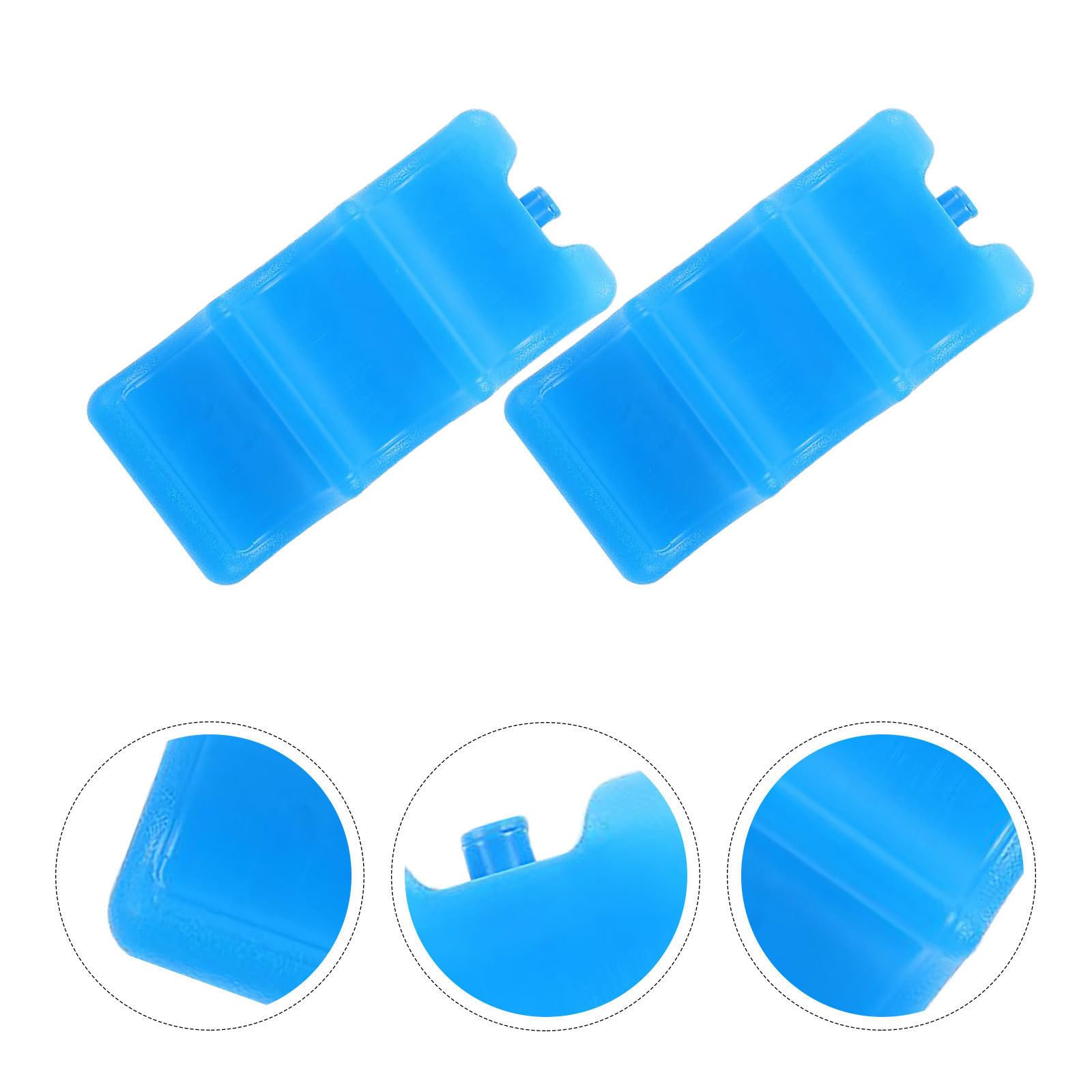 VILLCASE Acumulador de Frío para Nevera Portátil Azul 2piezas Diseño Reemplazable y Ajuste Firme Adecuado para Fiesta Verano y Oficina