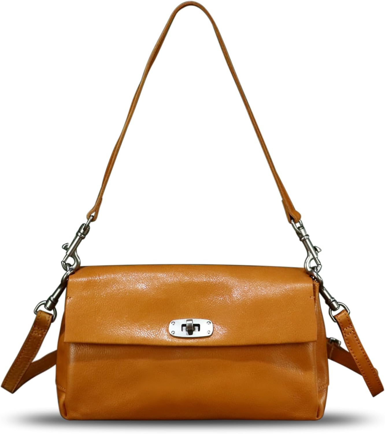Genuine Leather Shoulder Bag for Women Hobo Crossbody Bag Designer Satchel Purse Handbag