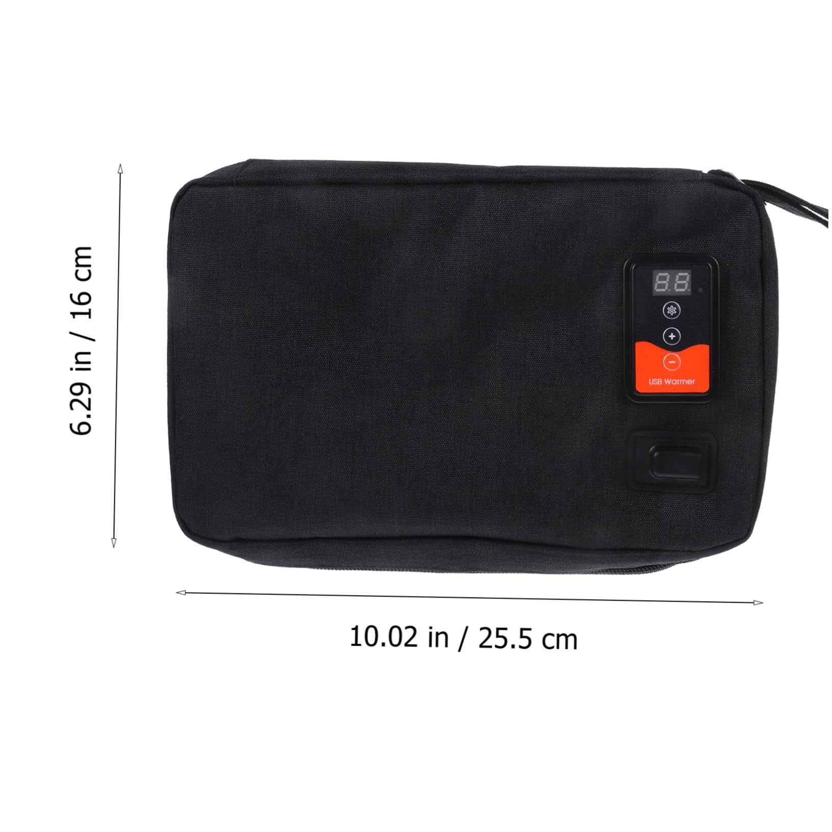 Gatuida Feuchttuchwärmer USB Tragbar mit Temperaturregelung Neopren und Polyester Schwarz für 20-80 Feuchttücher mit Integriertem Temperatursensor für Babys Drinnen und Draußen