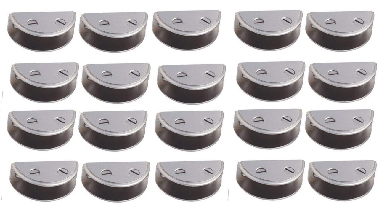 4ever Stainless Steel D Type Glass Shelf Bracket 2 Inches 8 MM Silver Pack of 20 Pcs (B09PV6YXSD) Amazon Price History, Amazon Price Tracker