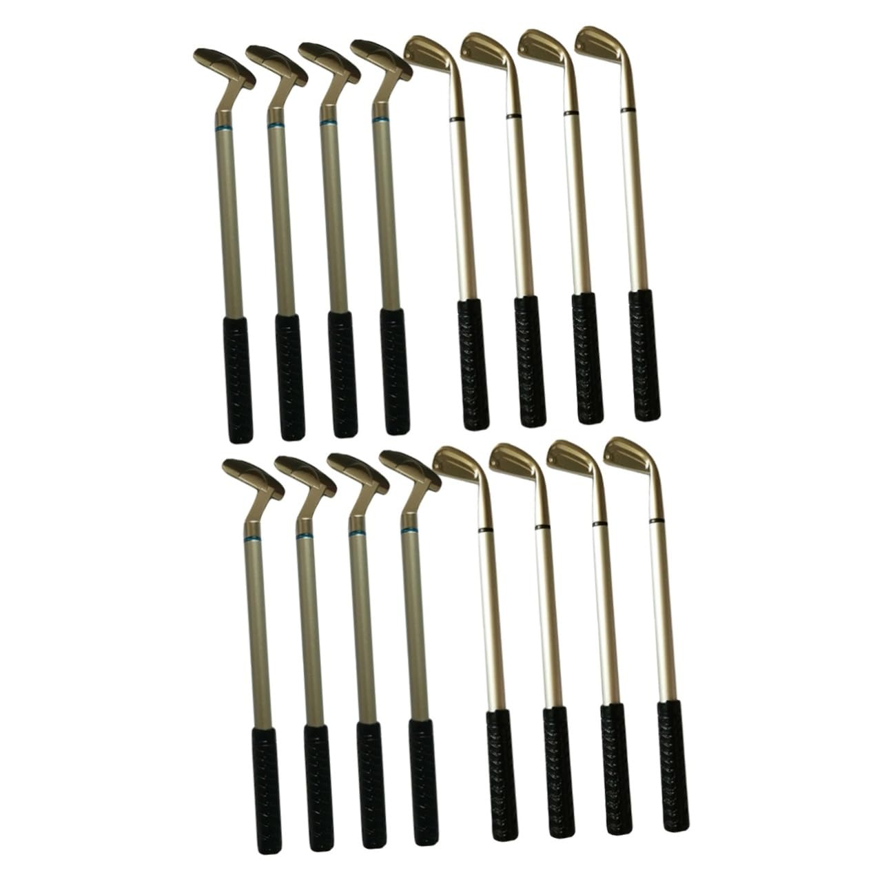 DOITOOL 2 Set Penne Scrivania Miniatura Penne Decorative Metallo Golf Con E Blu Accessori Ufficio Resistenti Per Appassionati Golf E Decorazione Desktop 8 * 2