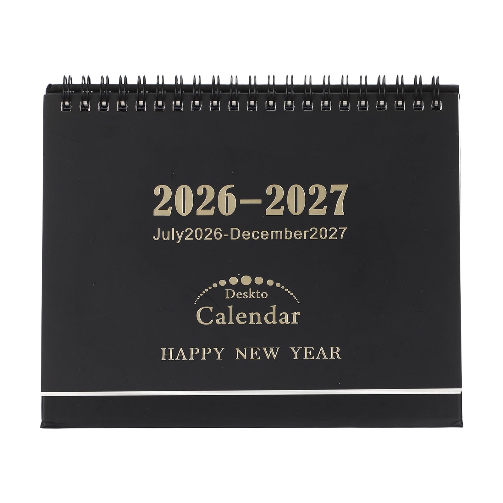LOPUNER Minimalist Standing Desk Calendar - 18 Month Twin Wire Binding Monthly Planner - July 2026 to December 2027 Holiday Tracker Calendar Yearly Planner