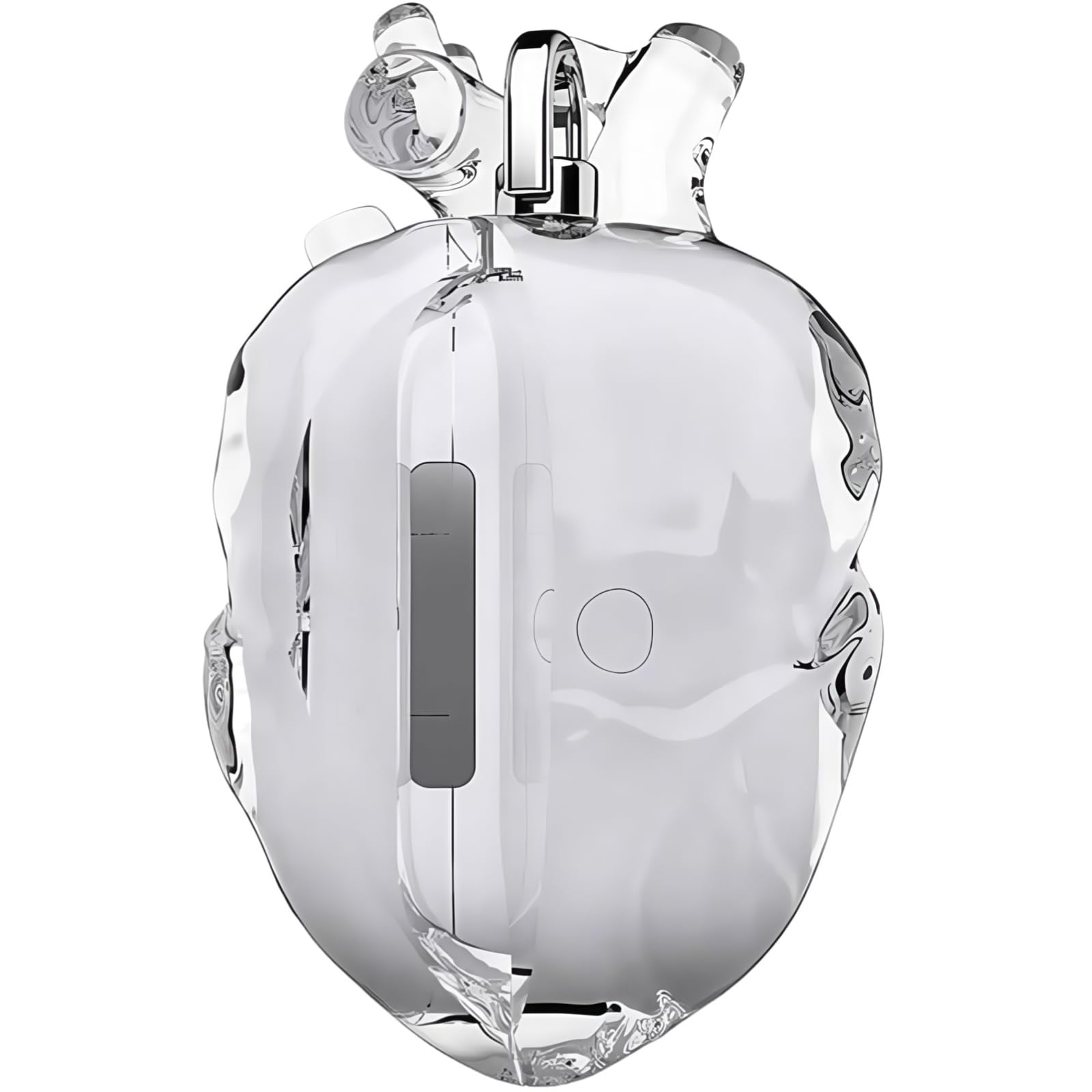 Amazon | 3Dプリント ハート型 AirPods Pro 3 用ケース、レッド/クリア