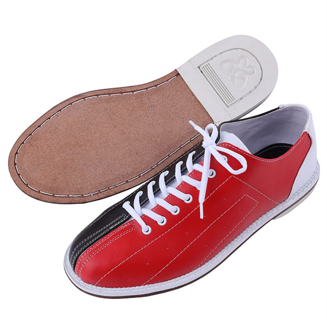 Chaussures De Bowling pour Homme Chaussures De Bowling Légères en Cuir Tampon Antidérapant pour Femme