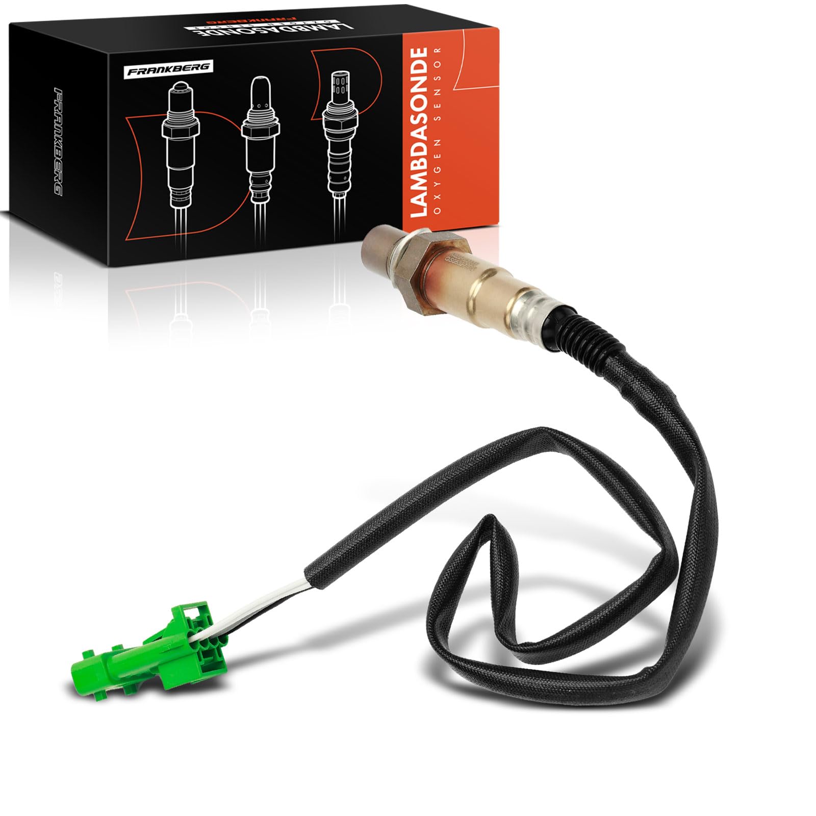 Frankberg Sonda lambda sonda di controllo 0258006027 | Compatibile con: 406 Pausa 8E/F, C5 I Break DE, Xsara N1, 607 9D 9U, Berlingo/Berlingo Primo monovolume GFK GJK MF