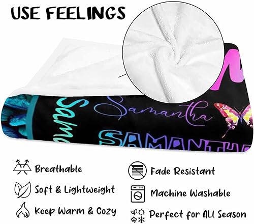 Miniatura 162 de Manta personalizada para bebés, niñas y niños con nombre, mantas personalizadas para niños, manta de bebé personalizada con nombre, artículos