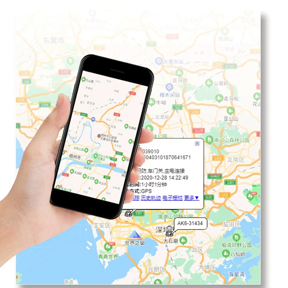 APP Gratuita Collega e Usa Monitoraggio Vocale Allarme Vibrazione Velocità Eccessiva Mini 4G OBD GPS Tracker per Auto Monitoraggio in Tempo Reale(B)