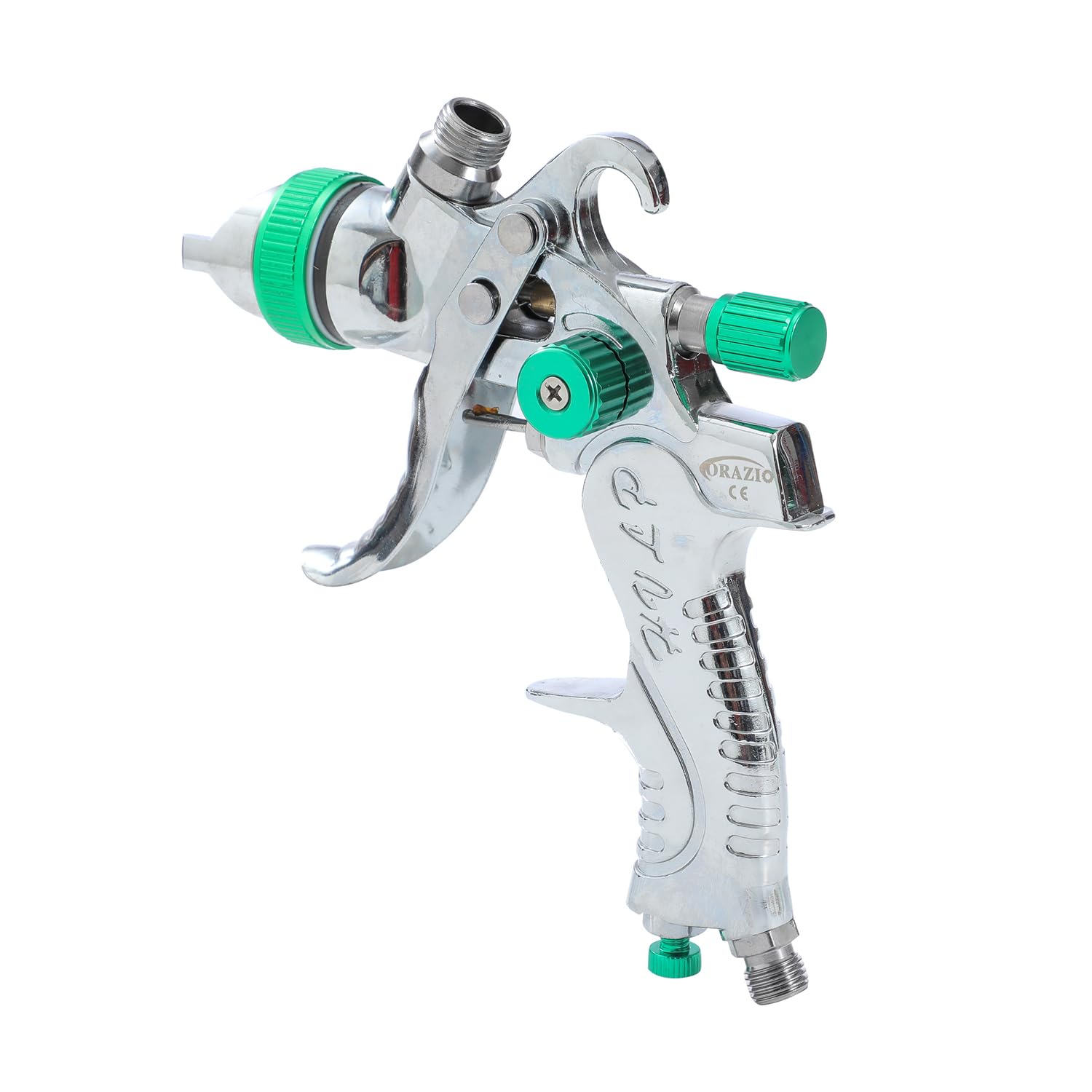 ORAZIO Pistola Pulverizadora Pintura HVLP Profesional 600CC 1,5mm Boquilla de Cobre Gravedad de Aluminio Compresor de Aire Herramienta para Auto Muebles Recubrimiento Rociado 221452