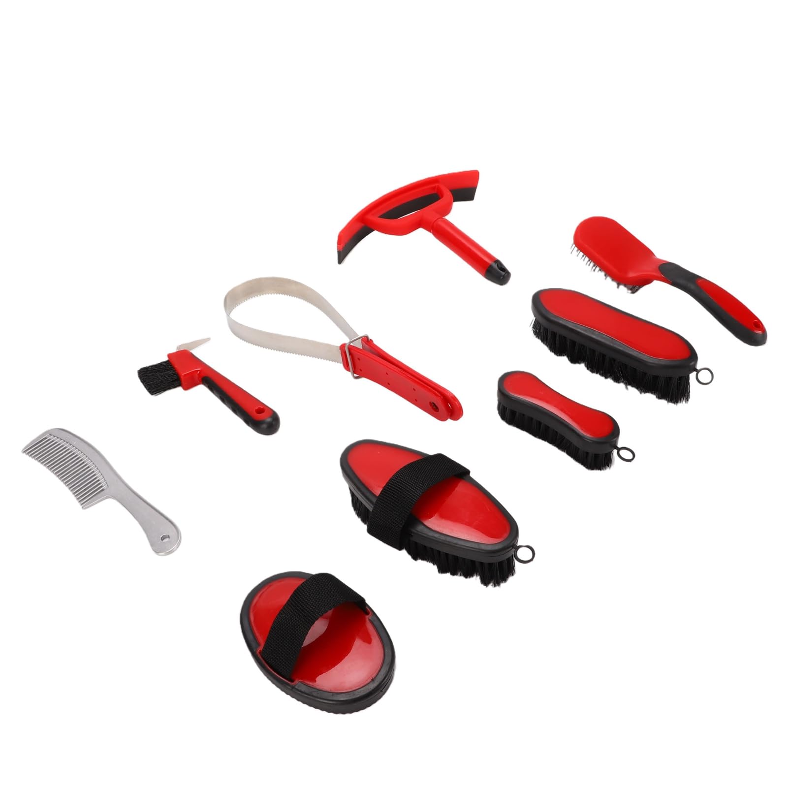 Kit di Toelettatura per in Plastica da 9 Pezzi con Borsa