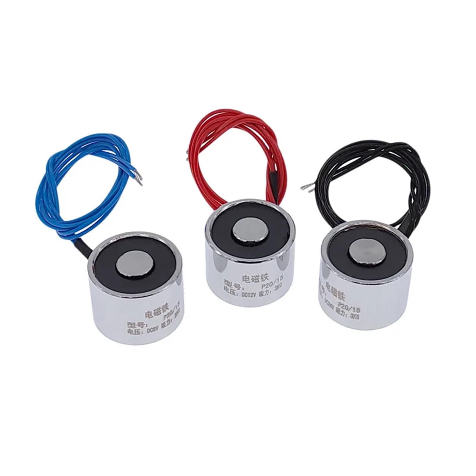 Solénoïde 12V 30N haute performance pour levage de 3kg et verrouillage sécurisé P20/15