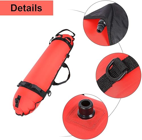Miniatura 2 de Keenso Bandera de buceo, boya de buceo, boya de torpedo buceador, bandera de buceo, boya de buceo, inflación, torpedo, boya de señal, flotador, bola