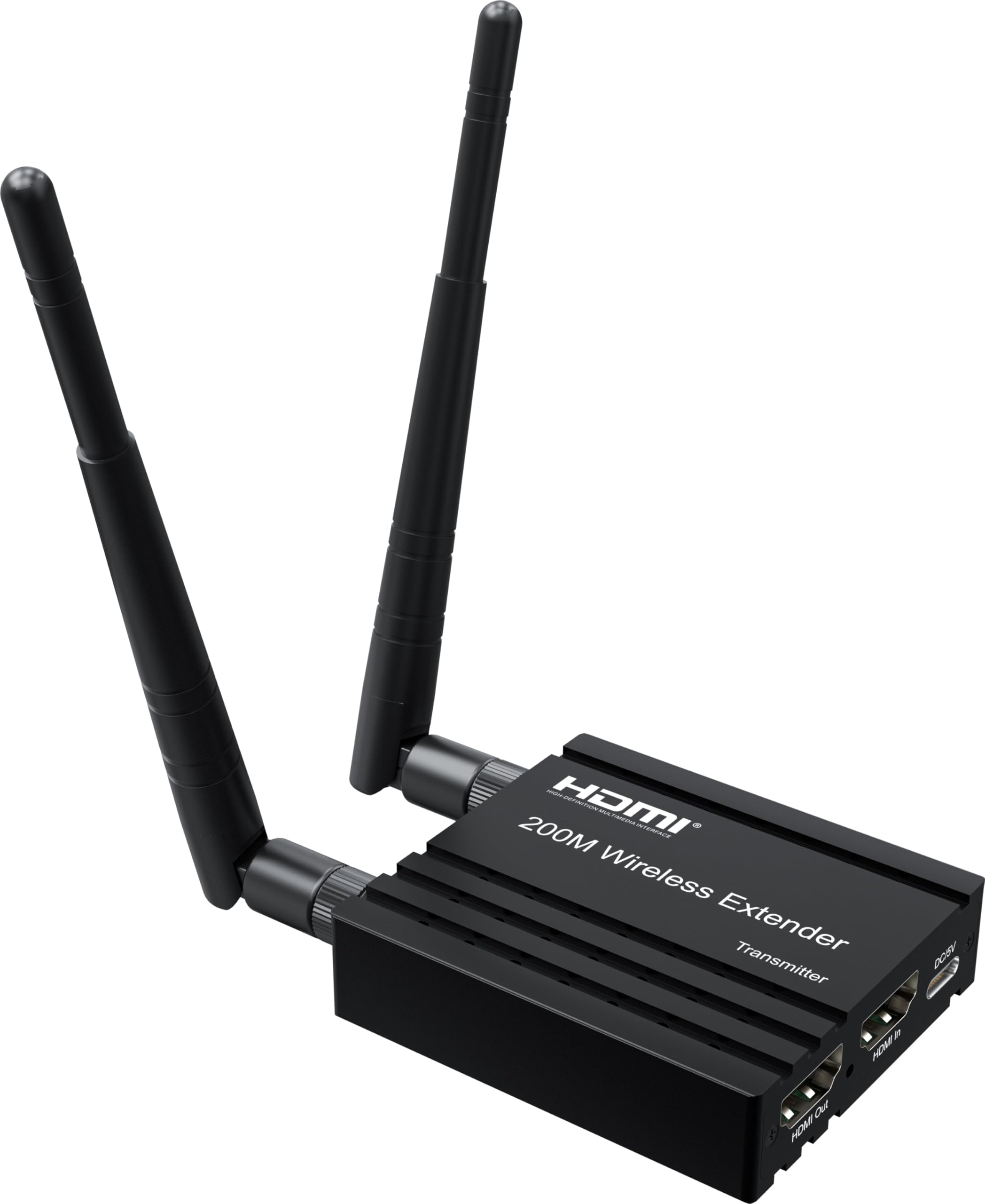 PremiumCord HDMI Extender Wireless Fino a 200 m, Full HD 1080p, HDMI 1.3, HDCP 1.3, Custodia In Metallo